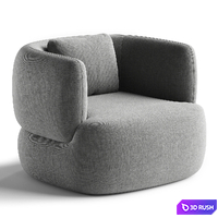 Kave Home Martina Armchair 3D Model Corona