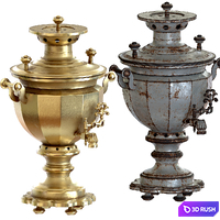 Samovar-05 3D Model Vray, Corona
