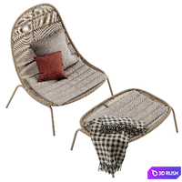 Talenti Panama chair 3D Model Vray