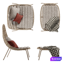 Talenti Panama chair 3D Model Vray