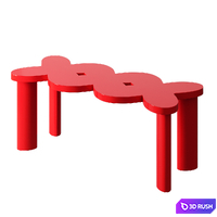 Clover bench from annki design studio &amp; store 3D Model Corona