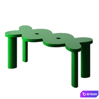 Clover bench from annki design studio &amp; store 3D Model Corona
