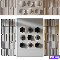 Wall panels | Set 334 3D Model Corona