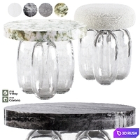 Dressing table Mathieu Lehanneur Inverted Gravity 3D Model Vray, Corona