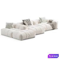 Saba Italia Pixel sofa 3D Model Vray, Corona