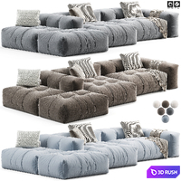 Saba Italia Pixel sofa 3D Model Vray, Corona