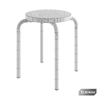 Stool Domsten 3D Model Vray, Corona