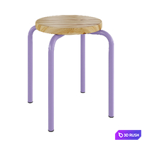 Stool Domsten 3D Model Vray, Corona
