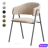 Collins chair 3D Model Vray, Corona