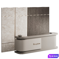 140 Reception desk 3D Model Corona