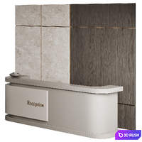 140 Reception desk 3D Model Corona