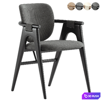 Rowanoke Dining Armchair 3D Model Corona