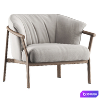 Lamorisse Armchair 3D Model Vray, Corona