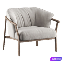 Lamorisse Armchair 3D Model Vray, Corona