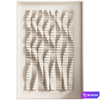 3D Paper Wall Art 1 3D Model Vray, Corona