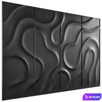 Alchymia Nebula 3d wall panel 3D Model Vray, Corona