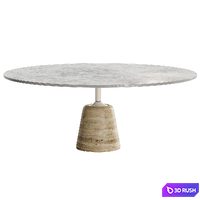 Rock Table 3D Model Vray, Corona