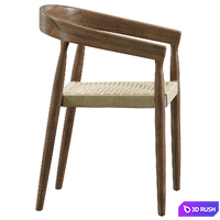 Visby chair 3D Model Vray, Corona