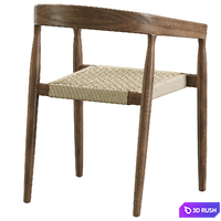 Visby chair 3D Model Vray, Corona