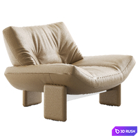 Emmi Armchair by Minotti 3D Model Vray, Corona