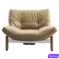 Emmi Armchair by Minotti 3D Model Vray, Corona