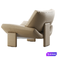 Emmi Armchair by Minotti 3D Model Vray, Corona