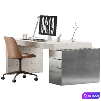 542 office furniture 31 workplace 15 3D Model Vray, Corona