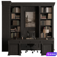 Boss Desk - Office Furniture 705 3D Model Vray, Corona