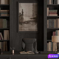 Boss Desk - Office Furniture 705 3D Model Vray, Corona