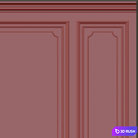 Decorative plaster with molding #041 3D Model Vray, Corona