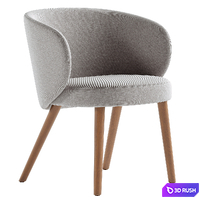 Evie Armchair 3D Model Corona