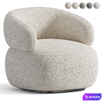 ELEONORA MAEVE armchair 3D Model Vray, Corona