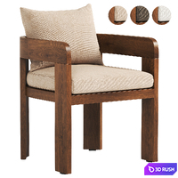 Jackson Outdoor Dining Chair 3D Model Vray