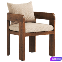 Jackson Outdoor Dining Chair 3D Model Vray