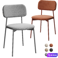 Milam chair 3D Model Vray, Corona