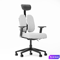 Orthopedic chair Duorest Gold 3D Model Corona