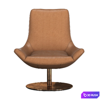 Lario Leather Swivel Chair 3D Model Vray, Corona