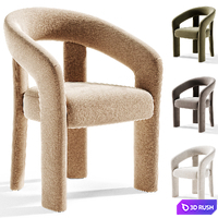 Novara Chair, Novara chair 3D Model Corona