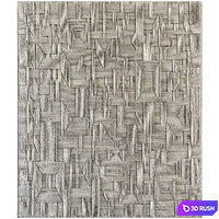 Bas-relief plaster wall decorative panel rope cable thread tying lasso 3D Model Vray, Corona