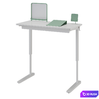 Ikea Relatera study desk with drawers 3D Model Corona