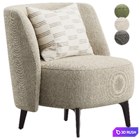 Sunday Armchair by Poliform 3D Model Corona
