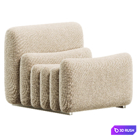Additional System Lounge Chair 3D Model Corona