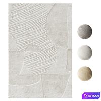 Artisan Guild Wool Rug in three colors by Layered 3D Model Vray, Corona