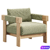 Carmichael Lounge Chair 3D Model Corona