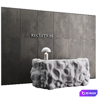 Reception desk 12 3D Model Corona