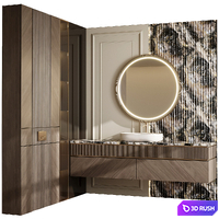 Bathroom furniture by Fauset Bathroom 195 corona 3D Model Corona