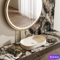 Bathroom furniture by Fauset Bathroom 195 corona 3D Model Corona
