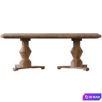 La Luz Dining Table by Pfeifer Studio 3D Model Corona