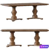 La Luz Dining Table by Pfeifer Studio 3D Model Corona
