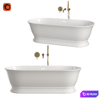 Moritz Freestanding Stone Bath 1800mm 3D Model Corona
